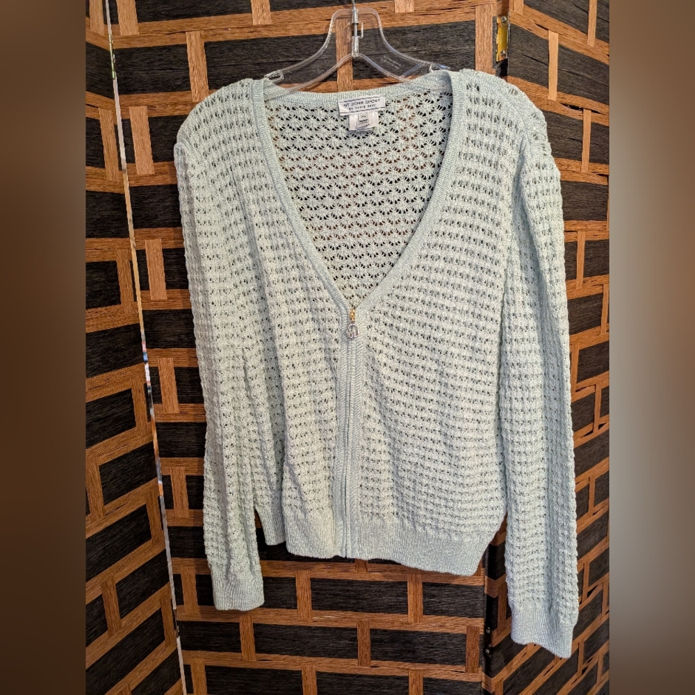 St John's sport XL aqua color sweater